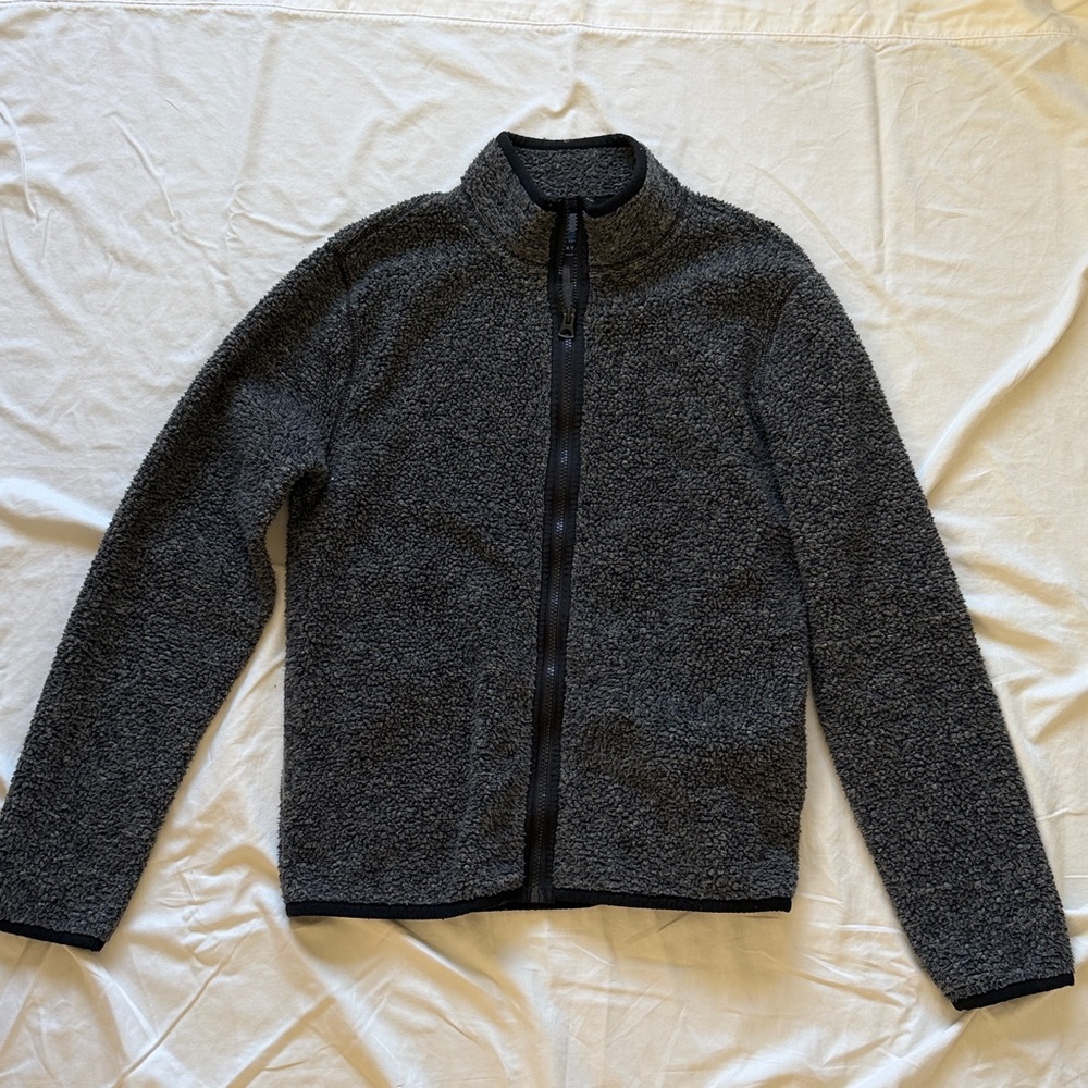Lucky Brand Charcoal Sherpa Jacket